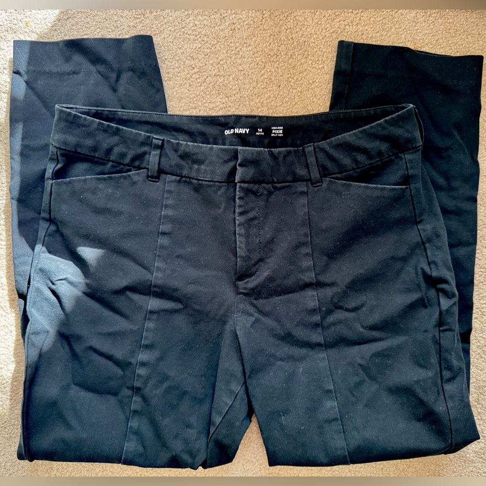 Old Navy high rise split hem pixie pants